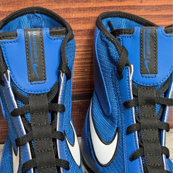 Nike Machomai 2 Mid Men\'s 7 Olympic Royal Blue Black Boxing Shoes 321819-410 main image 9